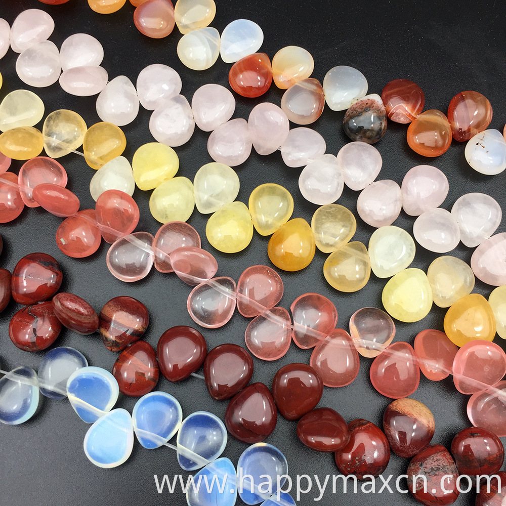 Water drop Gemstone Beads Loose Beads 10mm*12mm ,Amethyst Agate Turquoise Lapis Natural Bead for jewelry making